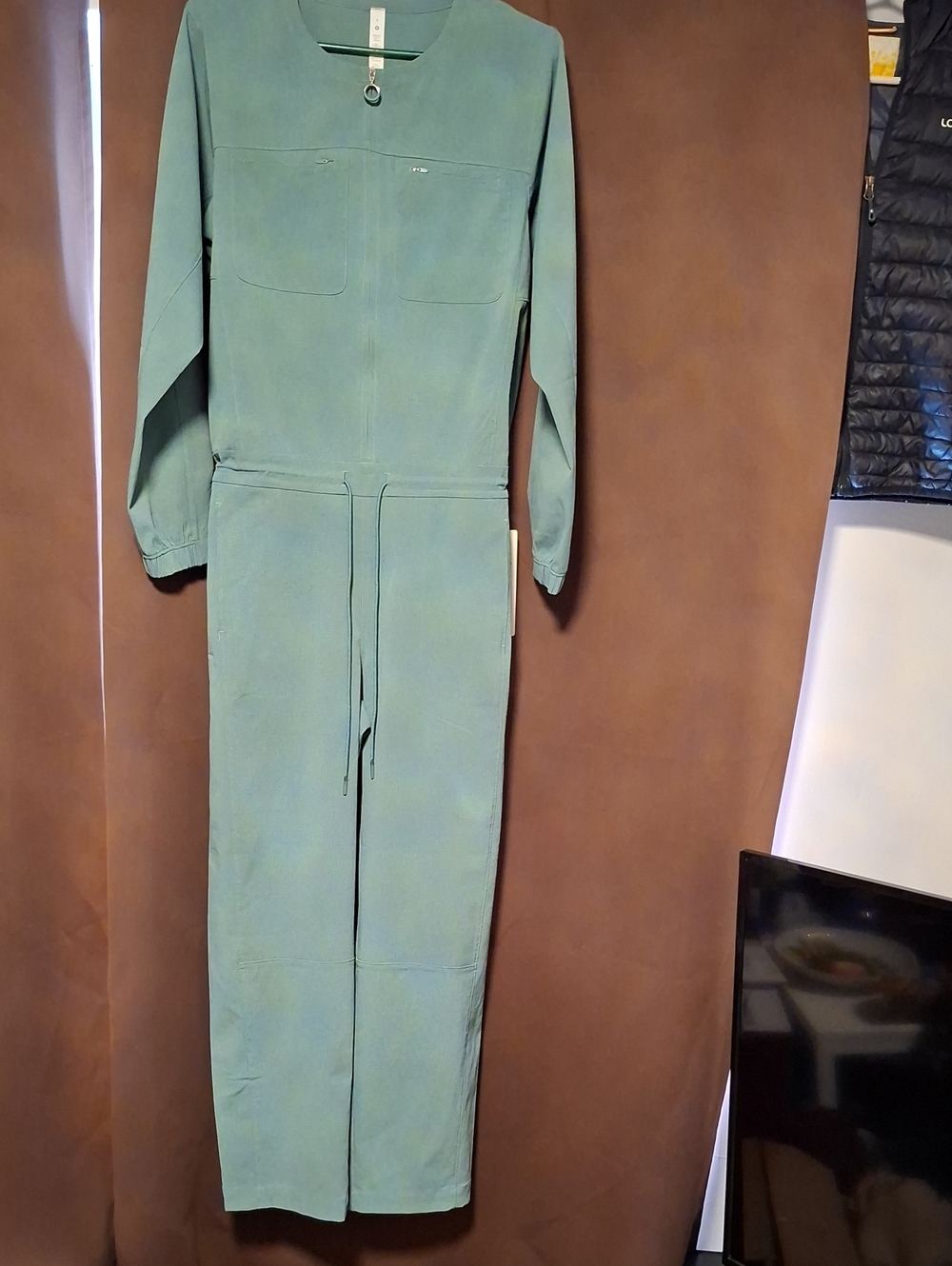 lululemon athletica Teal Long-Sleeve Utility Jumpsuit